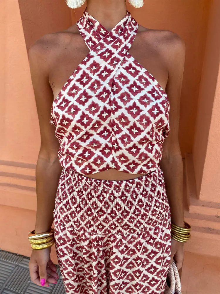 Mickay | Vestido midi elegante fruncido con hombros descubiertos
