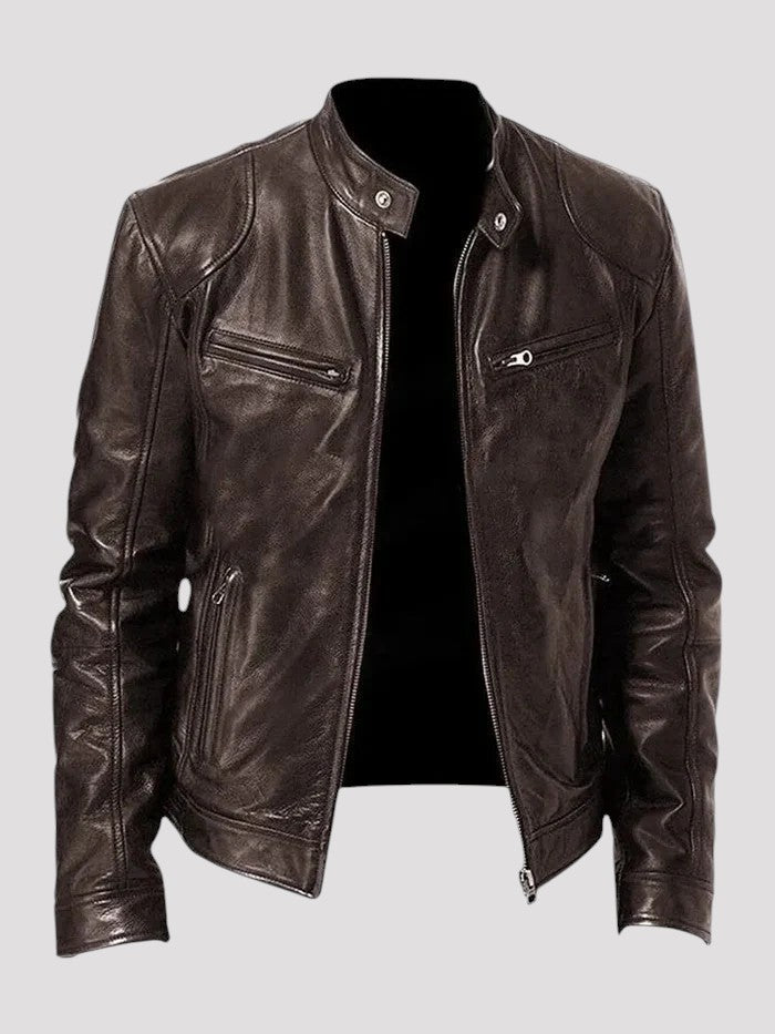 Diego | Chaqueta de cuero casual