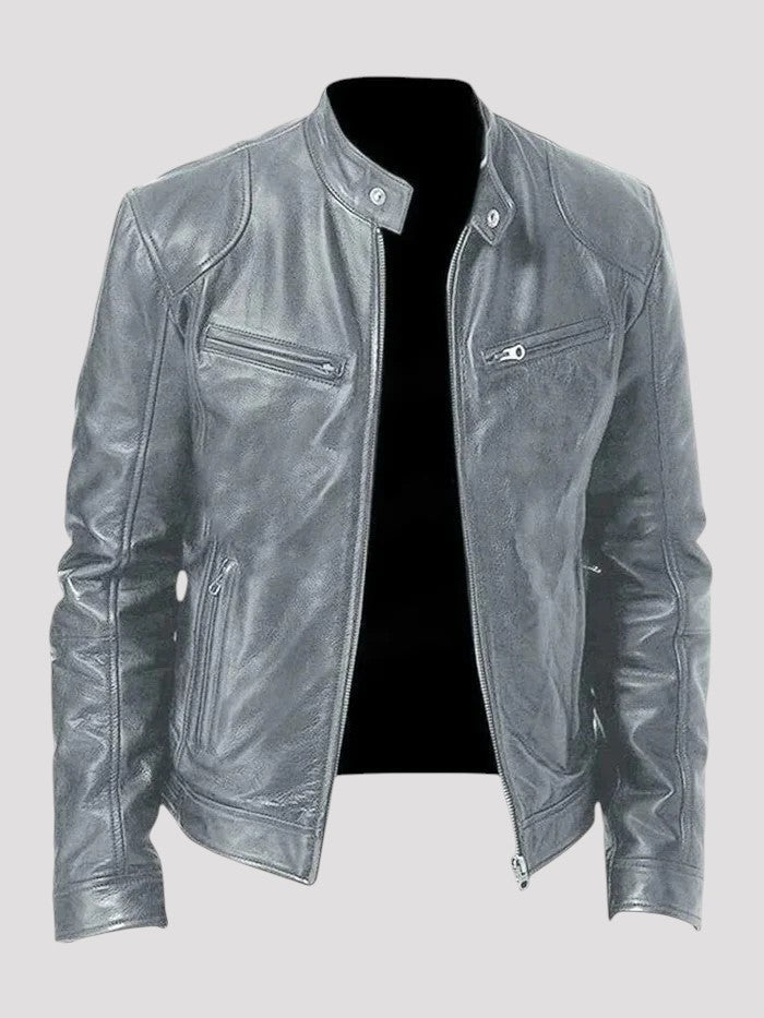 Diego | Chaqueta de cuero casual