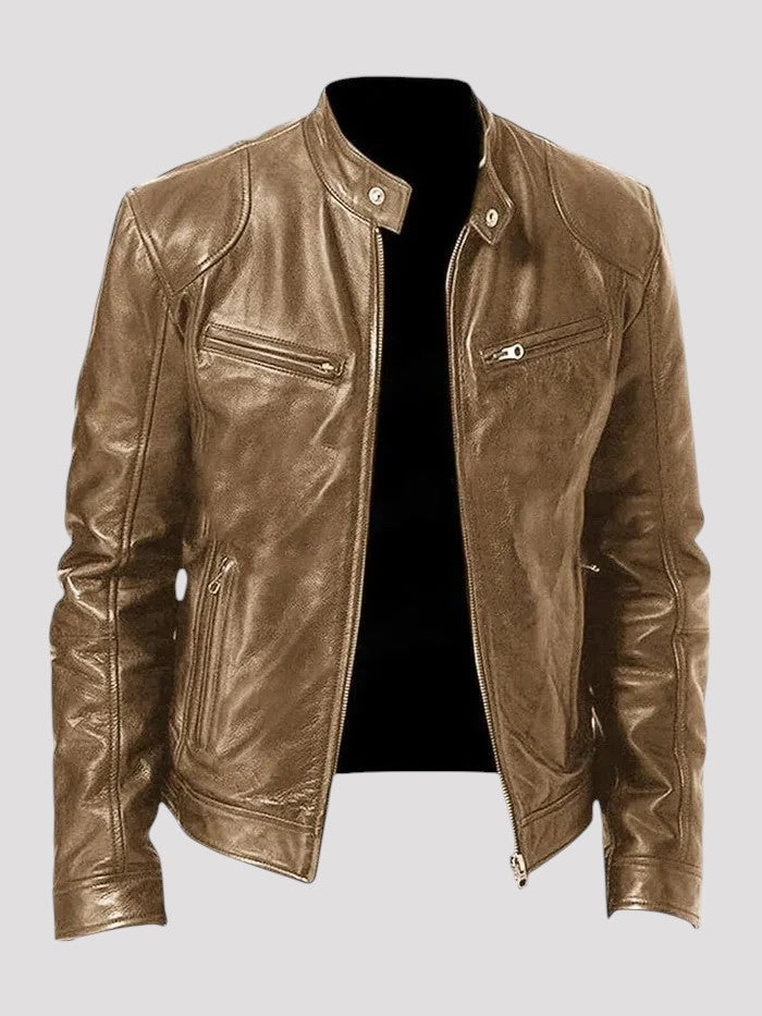 Diego | Chaqueta de cuero casual