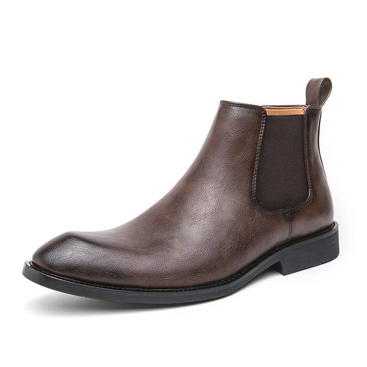 Carlos | Chelsea botas de cuero con cremallera