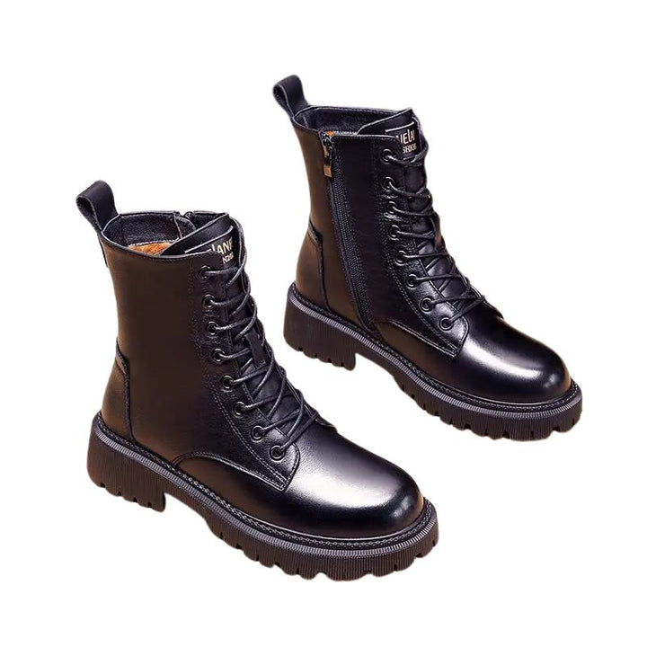 Inés | Botas de invierno de piel negra