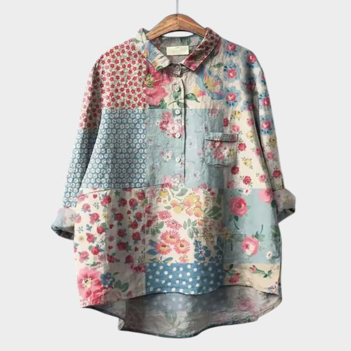 SOFIA | Blusa Oversize con Estampado Floral, Máximo Confort Diario y Estilo Radiante para Cada Ocasión