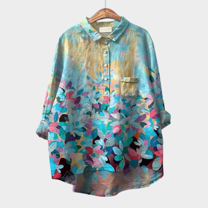 ELISABETTA | Blusa oversize con estampado floral y ajuste cómodo para días sin preocupaciones