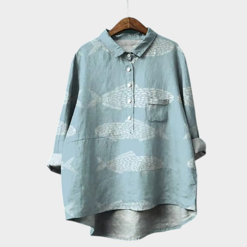 VIOLETTA | Blusa Estampada Oversize con Comodidad Absoluta para Días Soleados