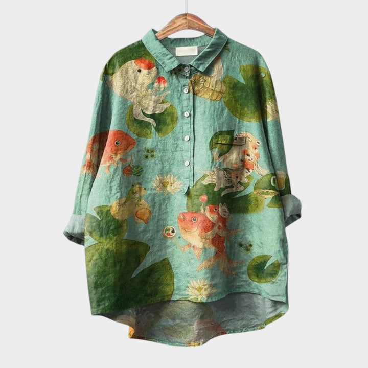 VIOLETTA | Blusa Estampada Oversize con Comodidad Absoluta para Días Soleados