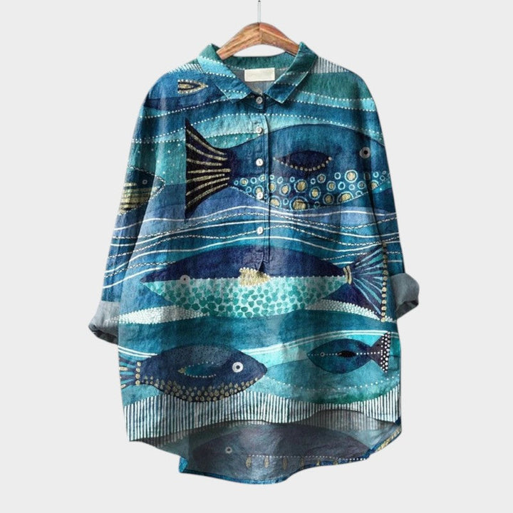 VIOLETTA | Blusa Estampada Oversize con Comodidad Absoluta para Días Soleados