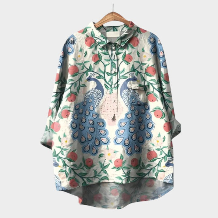 VIOLETTA | Blusa Estampada Oversize con Comodidad Absoluta para Días Soleados