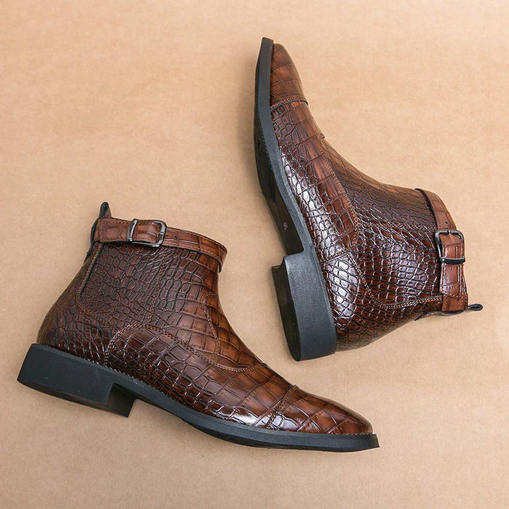 Laurent | Botas de cuero con hebilla