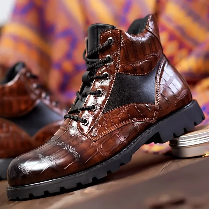 Guy | Botas de piel de cocodrilo