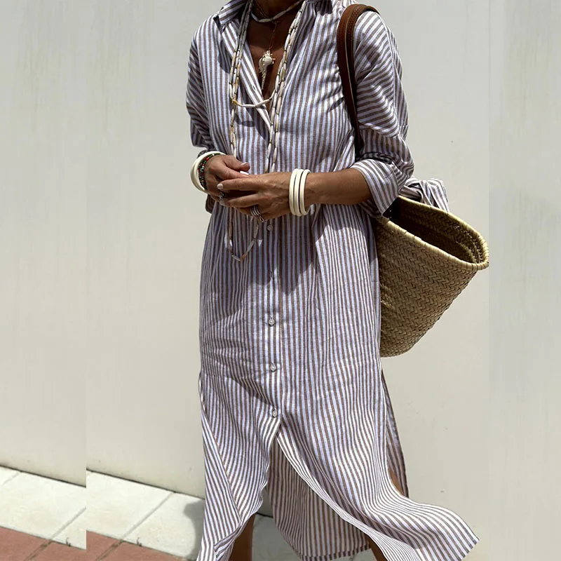 Olene | Camisa de Vestir a Rayas