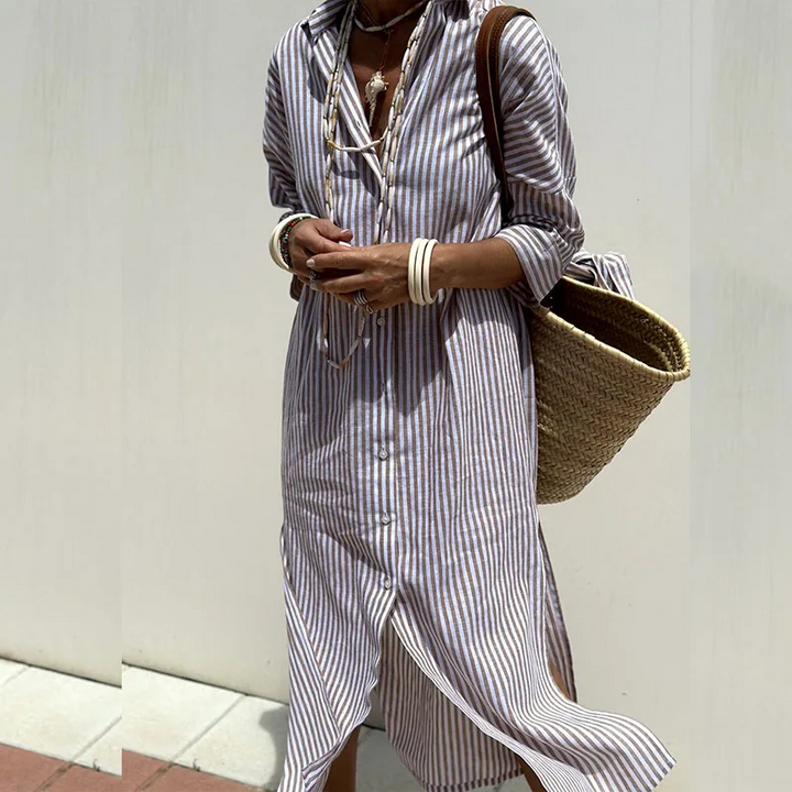 Olene | Camisa de Vestir a Rayas