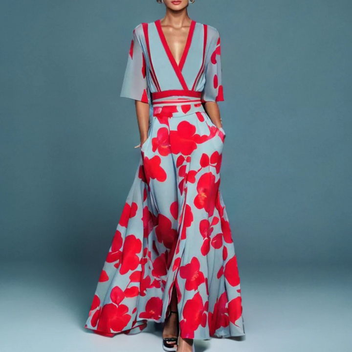 Amara | Bata Floral Clásica