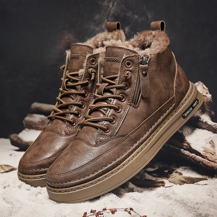 Miguel | Botas de invierno de cuero para hombres