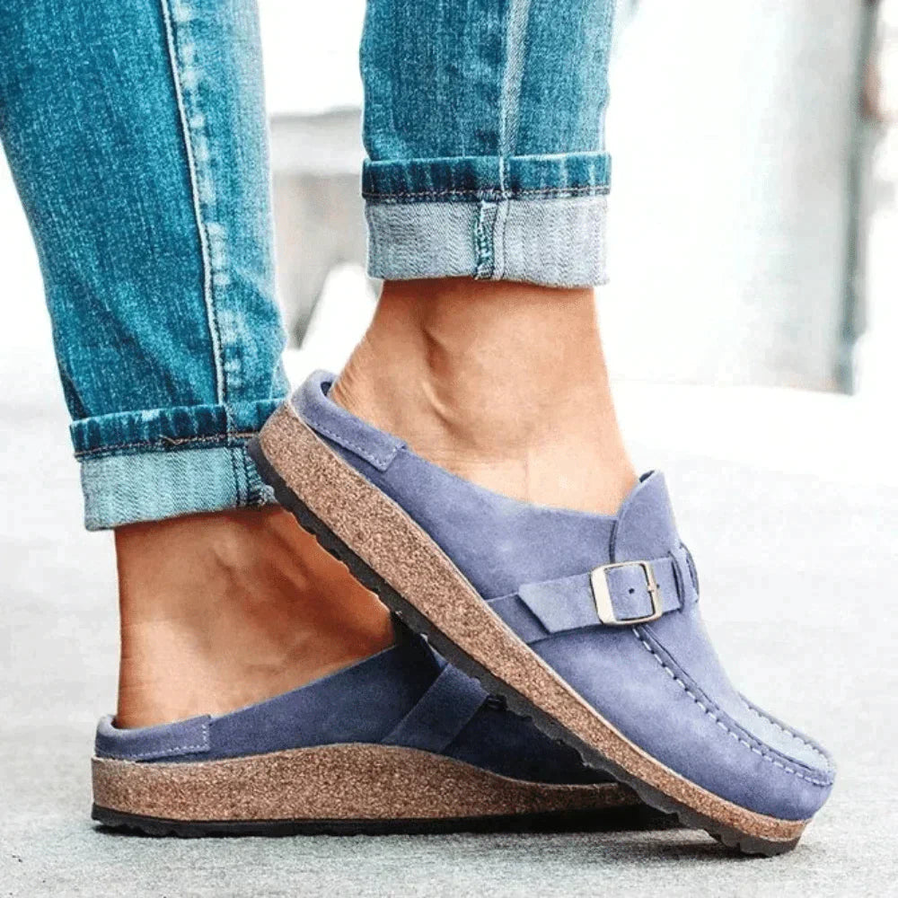 Evi | Zapatillas ortopédicas de madera elegantes