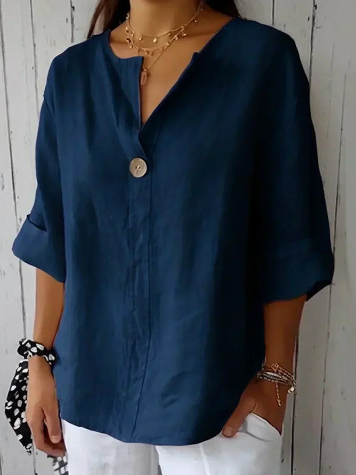 Aubri | Blusa Relajada con Escote en V