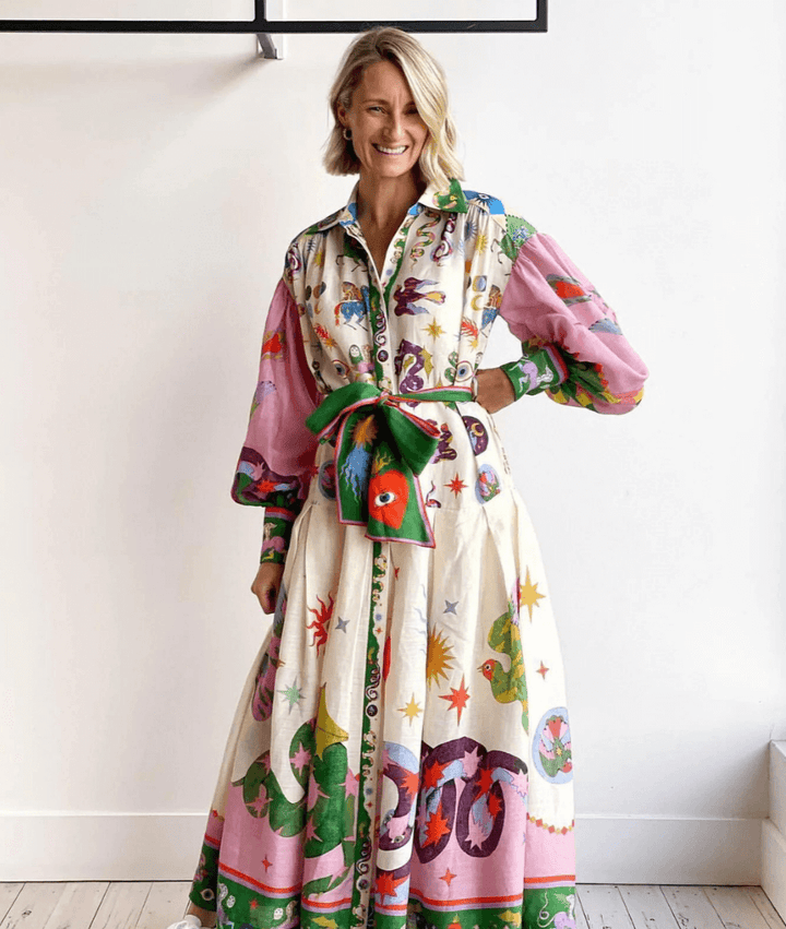 Dorthe™ | Elegante vestido largo italiano