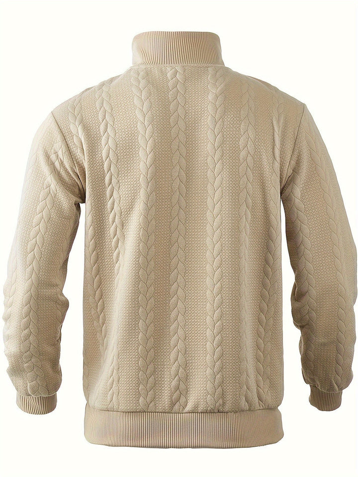 Arsenio | Suéter vintage para hombres con cremallera
