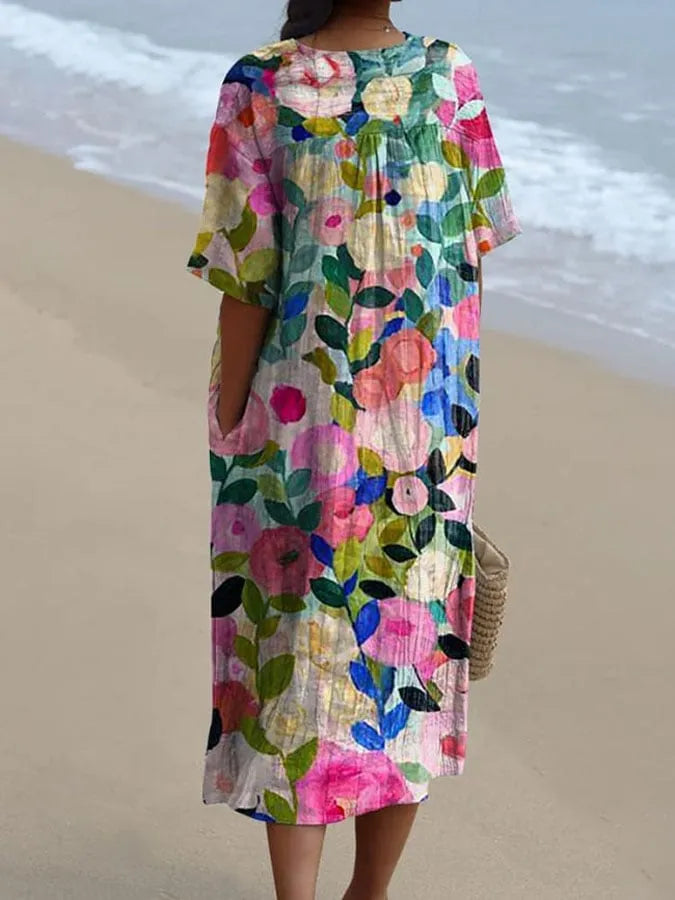 Carina | Vestido Floral Colorido