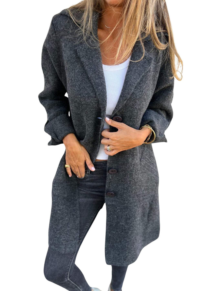 Magdalena | Abrigo largo casual con solapa