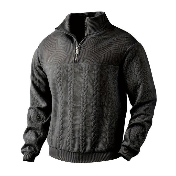 Arsenio | Suéter vintage para hombres con cremallera