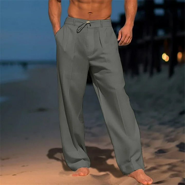 Andrei - Pantalones de Lino Sencillos