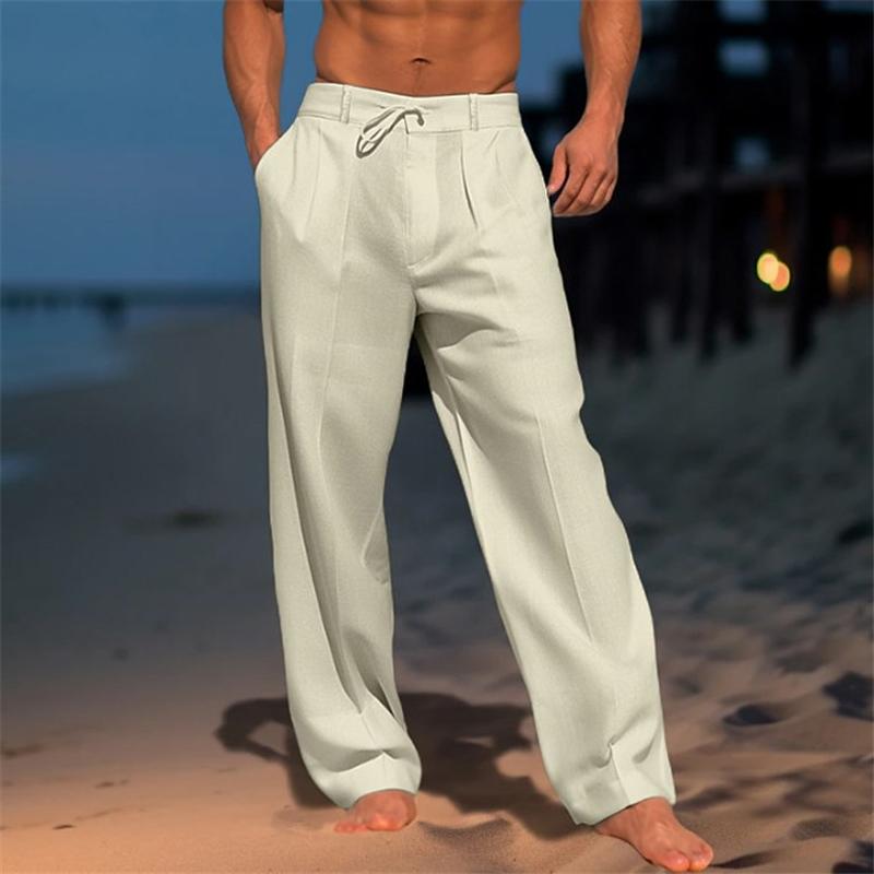 Andrei - Pantalones de Lino Sencillos