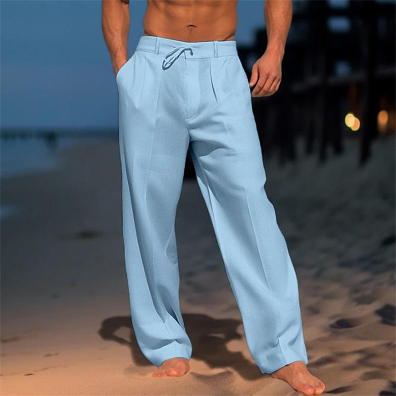 Andrei - Pantalones de Lino Sencillos