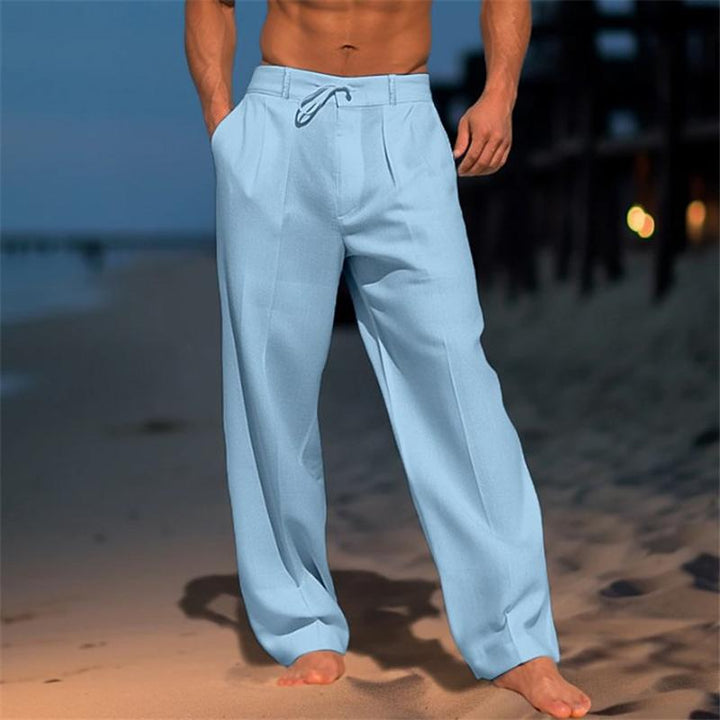 Andrei - Pantalones de Lino Sencillos
