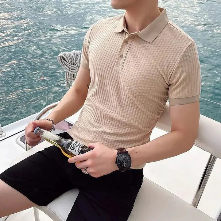 Kian™ | Camiseta polo de verano sin esfuerzo | diseño elástico que se adapta a todos los hombres | 6 hermosos colores | impulso de estilo y confianza | agotándose rápidamente