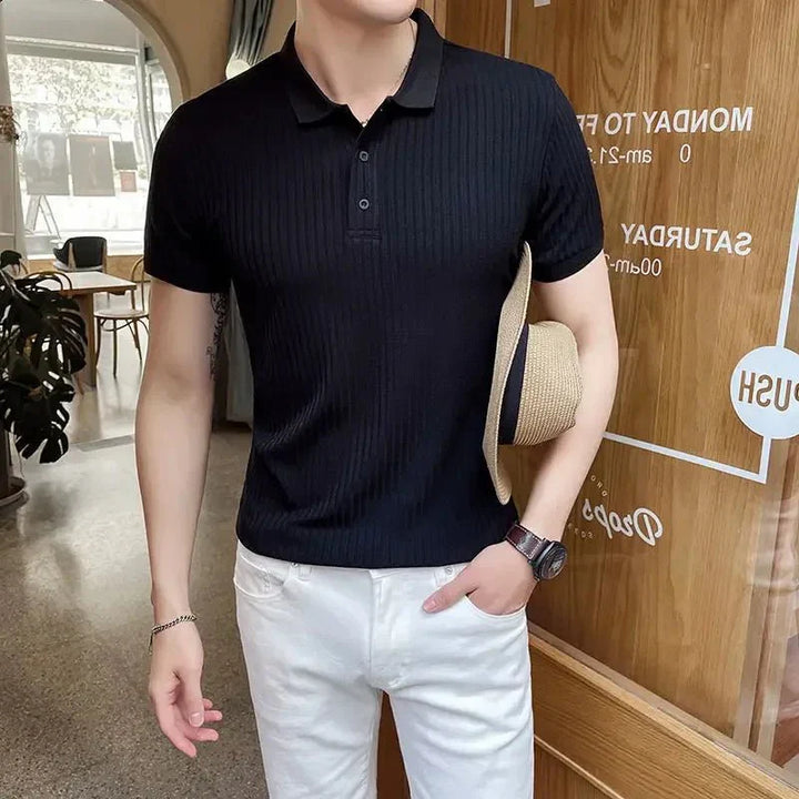 Kian™ | Camiseta polo de verano sin esfuerzo | diseño elástico que se adapta a todos los hombres | 6 hermosos colores | impulso de estilo y confianza | agotándose rápidamente