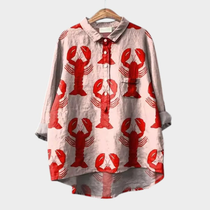 VIOLETTA | Blusa Estampada Oversize con Comodidad Absoluta para Días Soleados