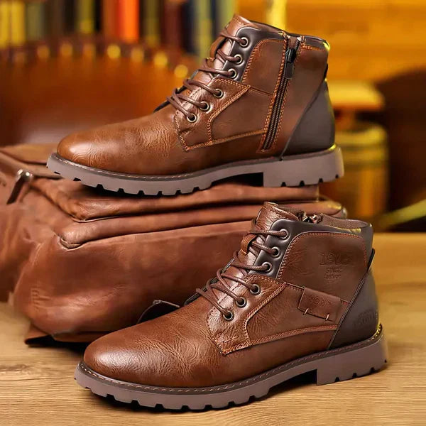 Marcel | Botas de cordones de cuero premium