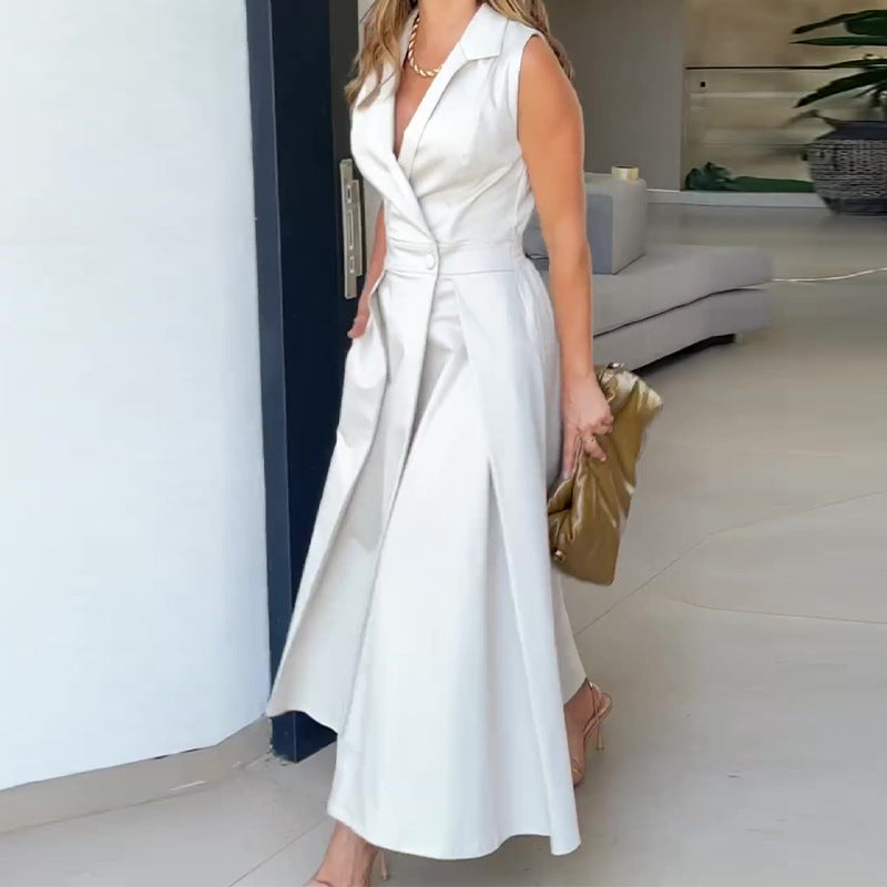 Amancia | Vestido midi con escote en V