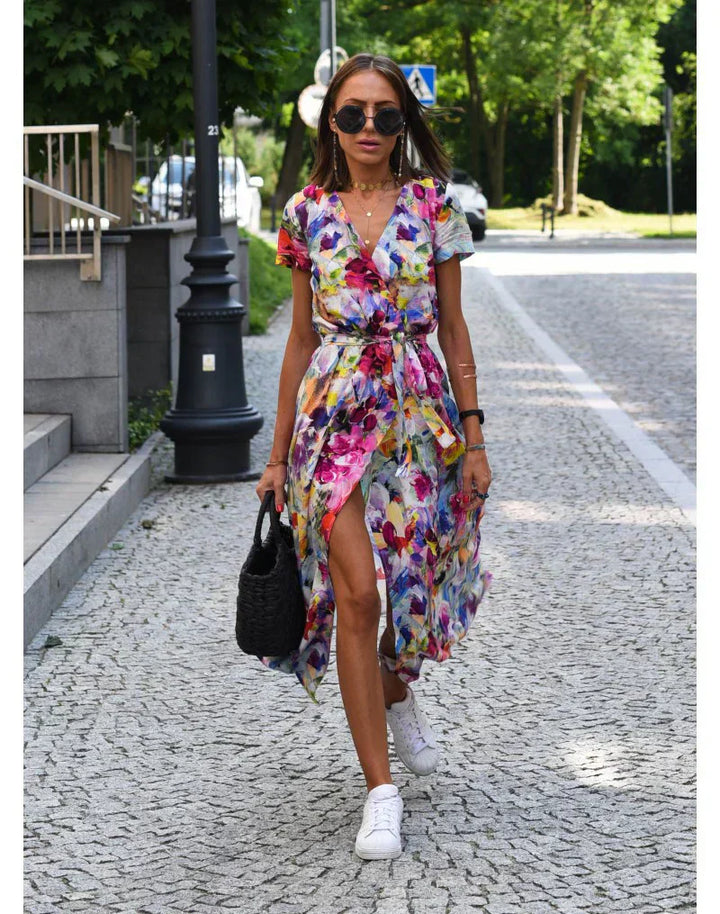 Suzanne - Vestido elegante con escote en V