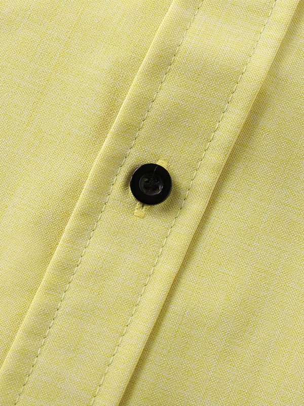 Camisa casual de manga corta para hombre de color sólido de algodón y lino