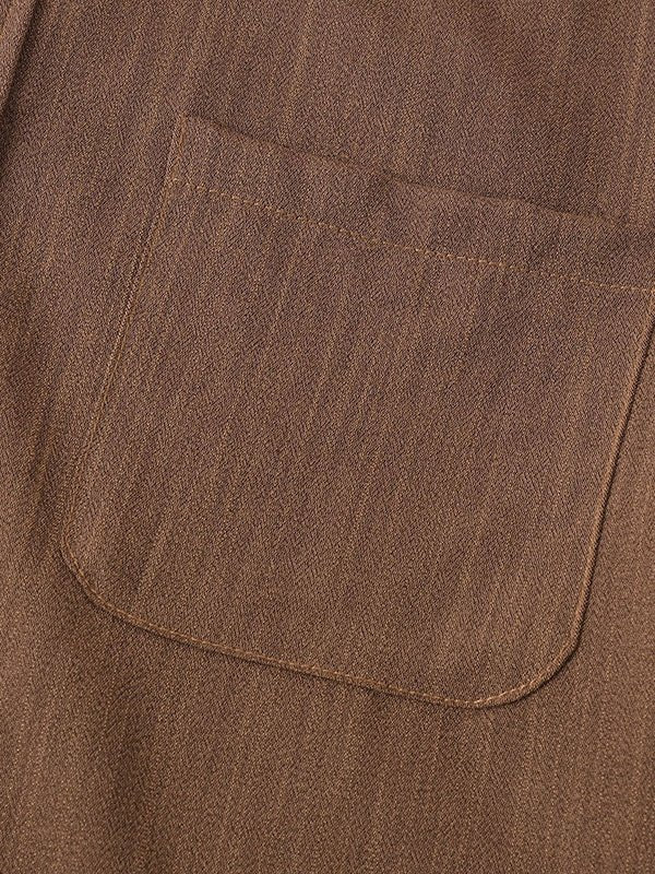 Camisa de manga corta casual de algodón sólida de color liso para hombre