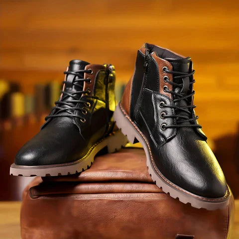 Marcel | Botas de cordones de cuero premium