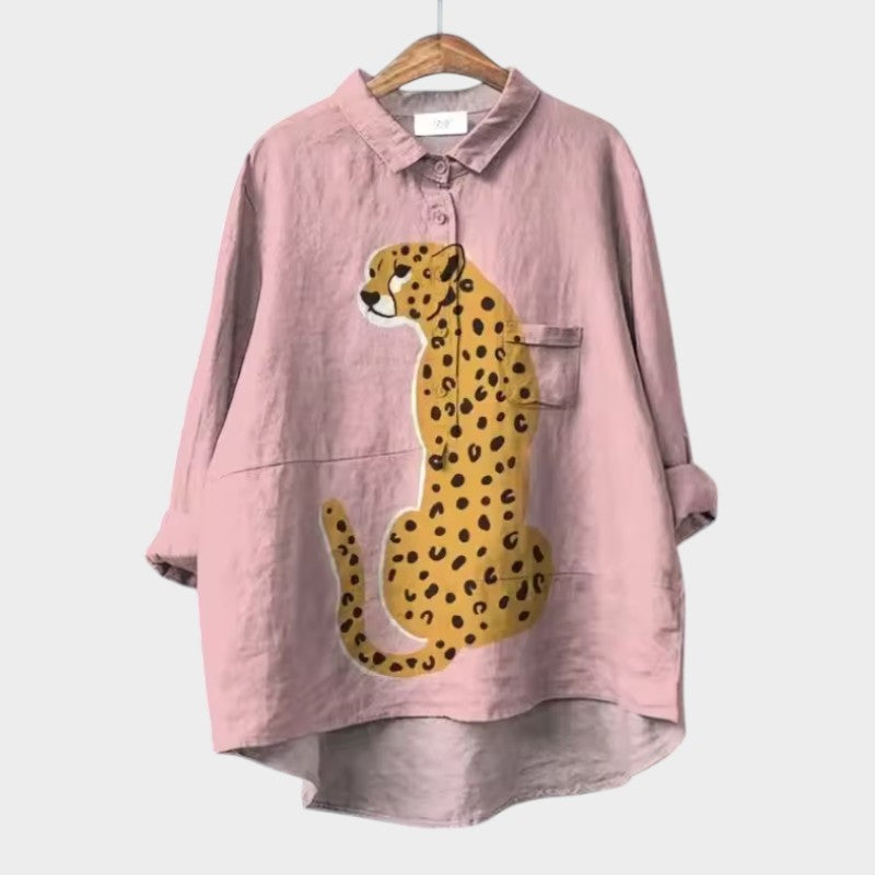 VIOLETTA | Blusa Estampada Oversize con Comodidad Absoluta para Días Soleados