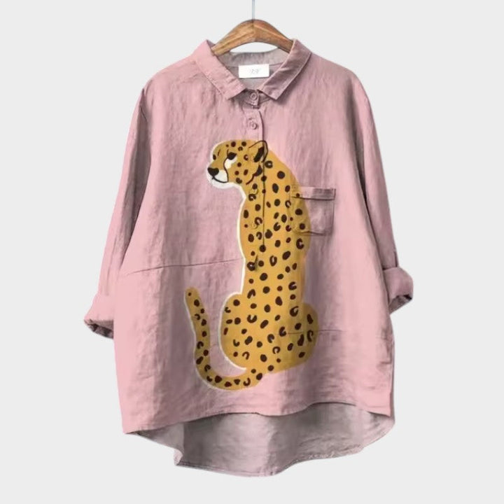 VIOLETTA | Blusa Estampada Oversize con Comodidad Absoluta para Días Soleados