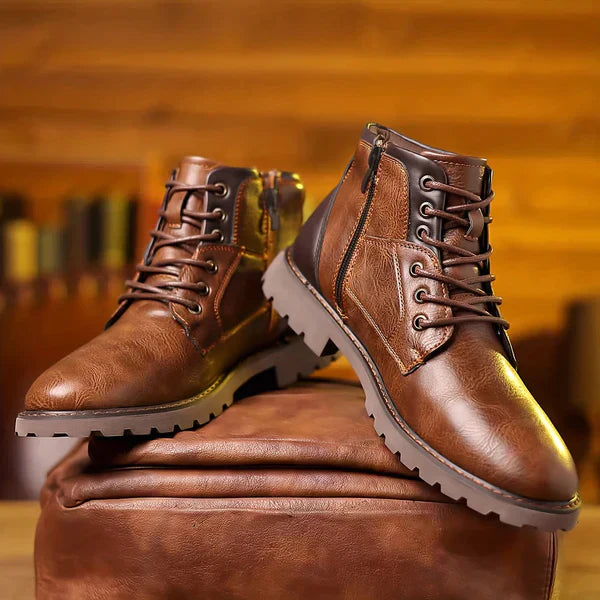 Marcel | Botas de cordones de cuero premium