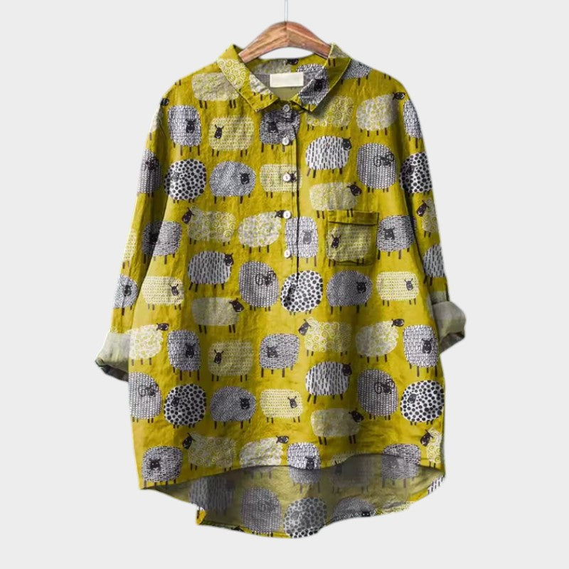 VIOLETTA | Blusa Estampada Oversize con Comodidad Absoluta para Días Soleados