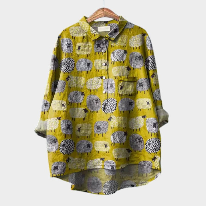 VIOLETTA | Blusa Estampada Oversize con Comodidad Absoluta para Días Soleados