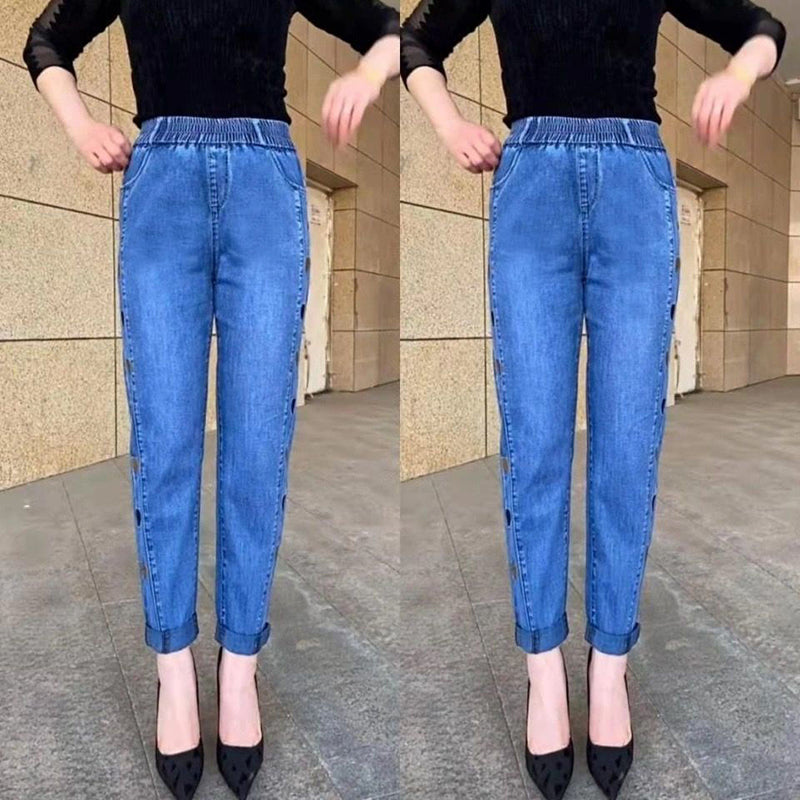 Dalary | Pantalones de Cintura Alta Elásticos