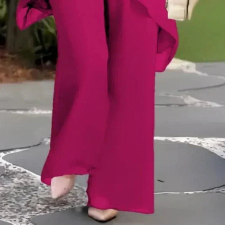 Herlene | Conjunto de top y pantalones irregulares elegantes