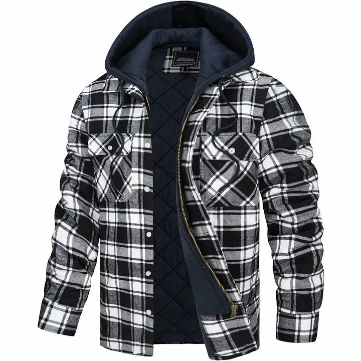 Jaime | Chaqueta a cuadros con capucha