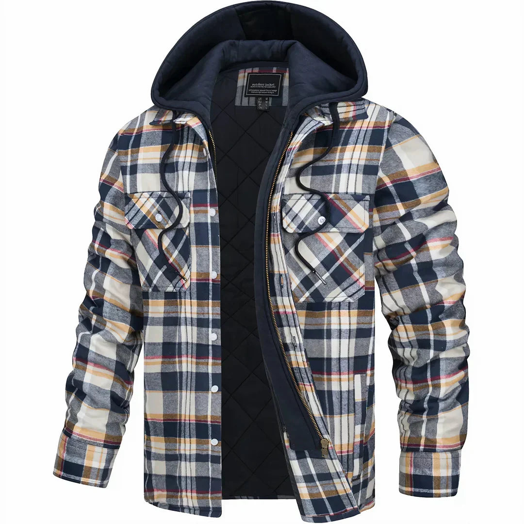 Jaime | Chaqueta a cuadros con capucha