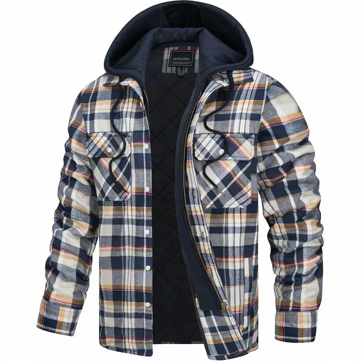 Jaime | Chaqueta a cuadros con capucha