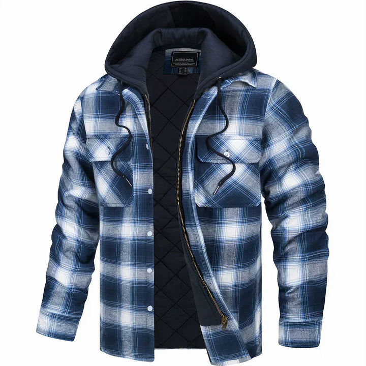 Jaime | Chaqueta a cuadros con capucha