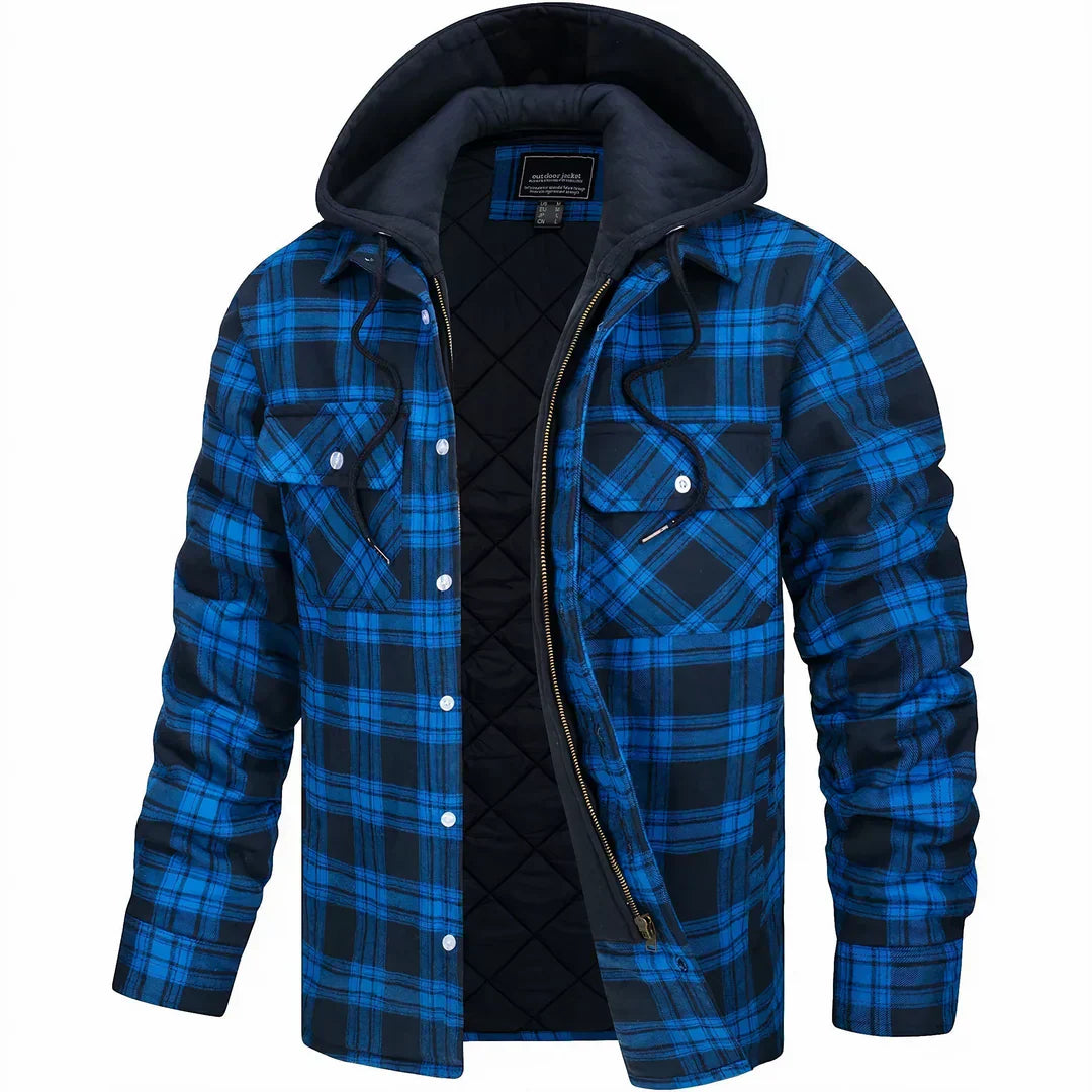 Jaime | Chaqueta a cuadros con capucha
